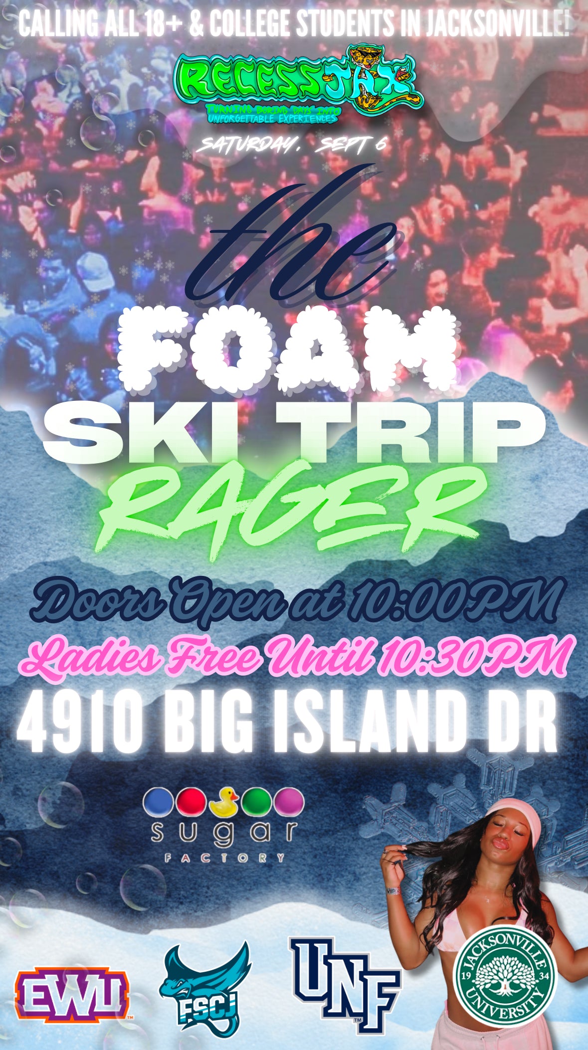 FOAM SKI TRIP RAGER - GA+